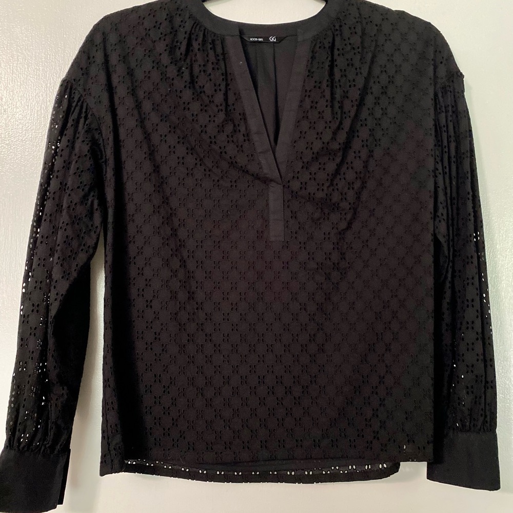 Elizabeth and James Eyelet Boho Blouse